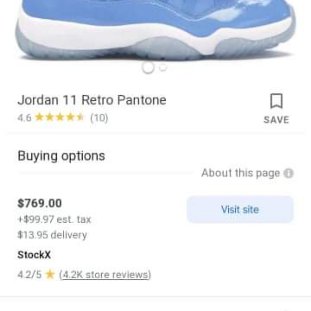 Jordan 11 retro pantone